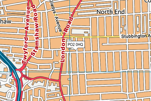 PO2 0HQ map - OS VectorMap District (Ordnance Survey) PO2 0HQ map - OS VectorMap District (Ordnance Survey)