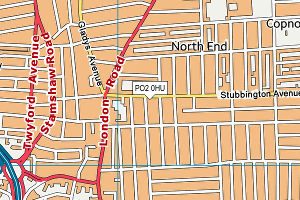 PO2 0HU map - OS VectorMap District (Ordnance Survey) PO2 0HU map - OS VectorMap District (Ordnance Survey)