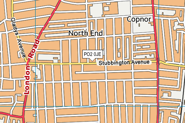 PO2 0JE map - OS VectorMap District (Ordnance Survey) PO2 0JE map - OS VectorMap District (Ordnance Survey)