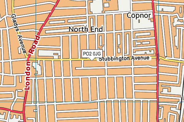 PO2 0JG map - OS VectorMap District (Ordnance Survey) PO2 0JG map - OS VectorMap District (Ordnance Survey)