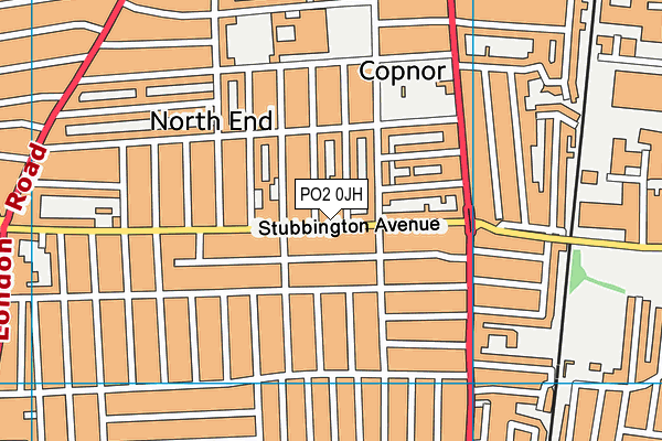 PO2 0JH map - OS VectorMap District (Ordnance Survey) PO2 0JH map - OS VectorMap District (Ordnance Survey)