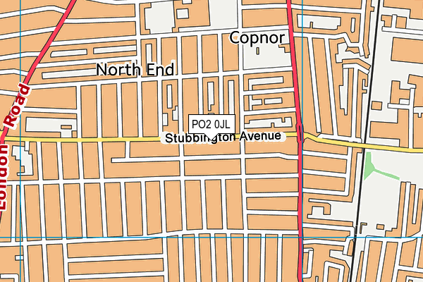 PO2 0JL map - OS VectorMap District (Ordnance Survey) PO2 0JL map - OS VectorMap District (Ordnance Survey)