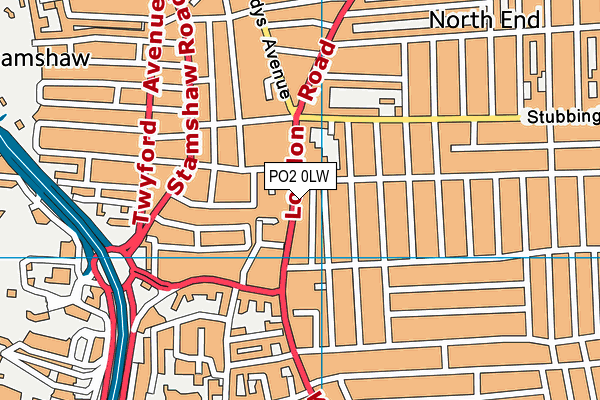 PO2 0LW map - OS VectorMap District (Ordnance Survey) PO2 0LW map - OS VectorMap District (Ordnance Survey)