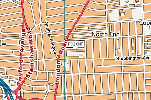 PO2 0NF map - OS VectorMap District (Ordnance Survey) PO2 0NF map - OS VectorMap District (Ordnance Survey)