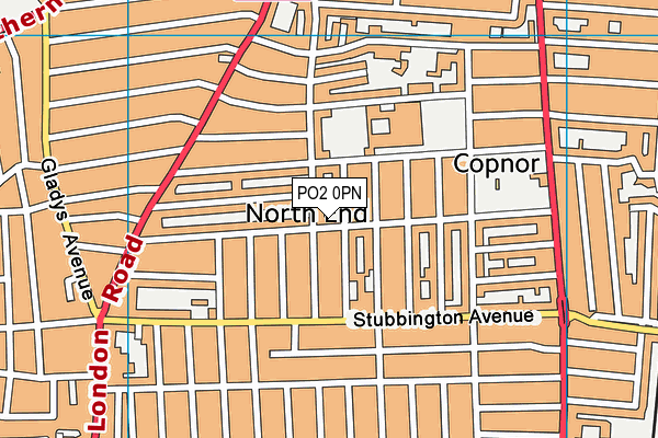PO2 0PN map - OS VectorMap District (Ordnance Survey) PO2 0PN map - OS VectorMap District (Ordnance Survey)