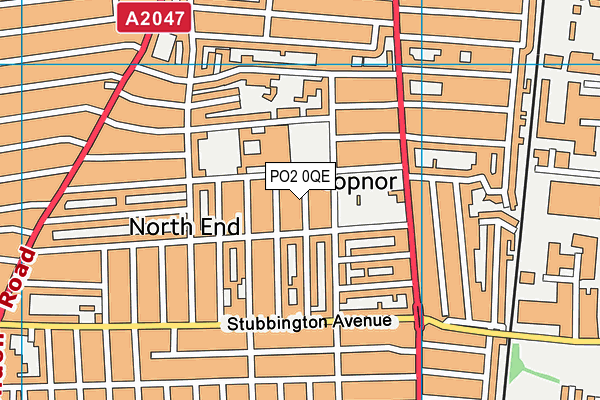 PO2 0QE map - OS VectorMap District (Ordnance Survey) PO2 0QE map - OS VectorMap District (Ordnance Survey)