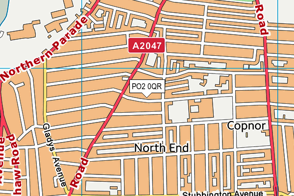 PO2 0QR map - OS VectorMap District (Ordnance Survey) PO2 0QR map - OS VectorMap District (Ordnance Survey)