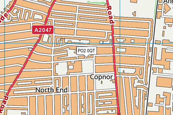 PO2 0QT map - OS VectorMap District (Ordnance Survey) PO2 0QT map - OS VectorMap District (Ordnance Survey)