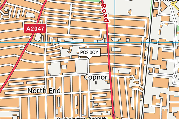 PO2 0QY map - OS VectorMap District (Ordnance Survey) PO2 0QY map - OS VectorMap District (Ordnance Survey)