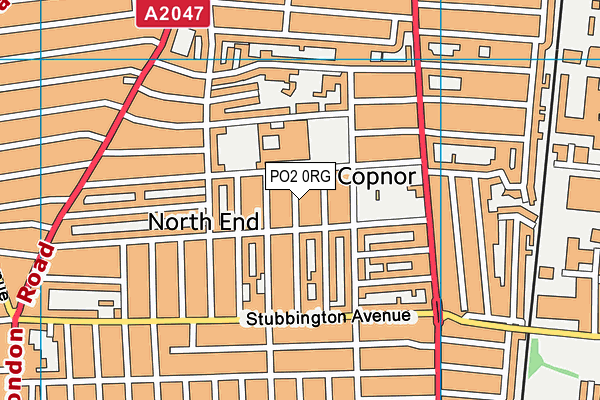 PO2 0RG map - OS VectorMap District (Ordnance Survey)