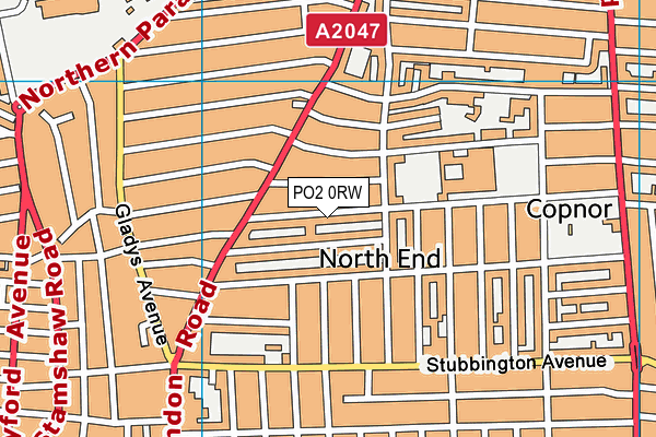 PO2 0RW map - OS VectorMap District (Ordnance Survey) PO2 0RW map - OS VectorMap District (Ordnance Survey)