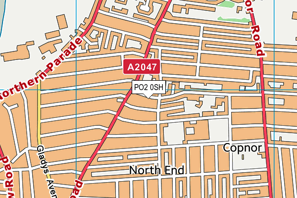 PO2 0SH map - OS VectorMap District (Ordnance Survey) PO2 0SH map - OS VectorMap District (Ordnance Survey)