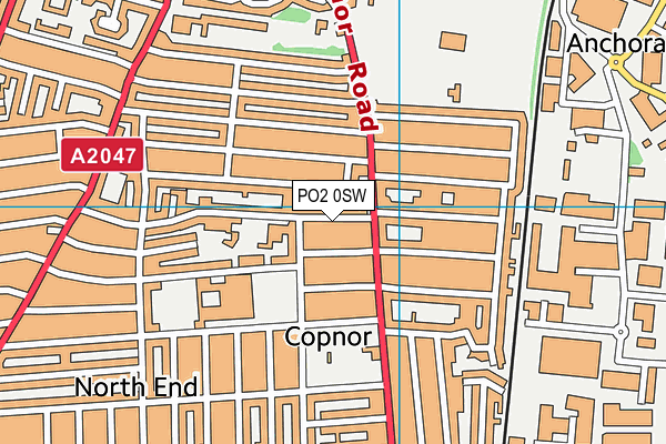 PO2 0SW map - OS VectorMap District (Ordnance Survey) PO2 0SW map - OS VectorMap District (Ordnance Survey)