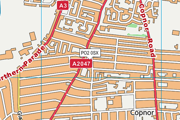 PO2 0SX map - OS VectorMap District (Ordnance Survey) PO2 0SX map - OS VectorMap District (Ordnance Survey)