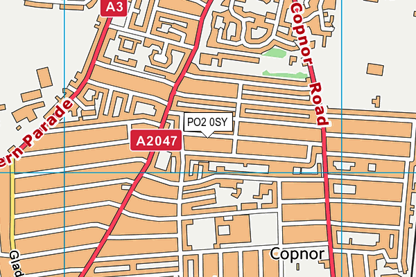 PO2 0SY map - OS VectorMap District (Ordnance Survey) PO2 0SY map - OS VectorMap District (Ordnance Survey)