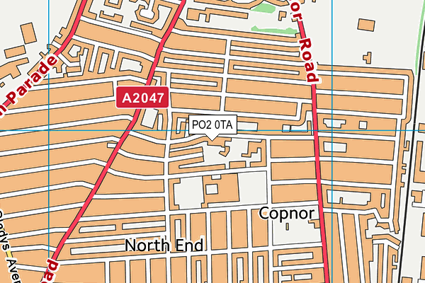 PO2 0TA map - OS VectorMap District (Ordnance Survey) PO2 0TA map - OS VectorMap District (Ordnance Survey)