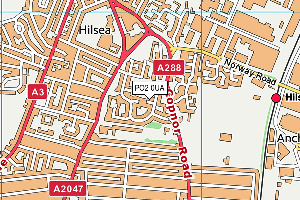 PO2 0UA map - OS VectorMap District (Ordnance Survey) PO2 0UA map - OS VectorMap District (Ordnance Survey)