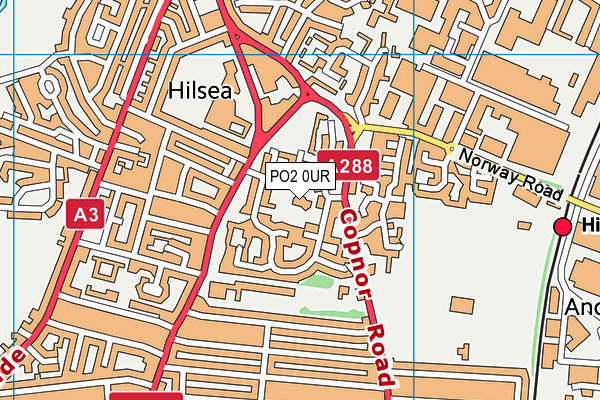 PO2 0UR map - OS VectorMap District (Ordnance Survey) PO2 0UR map - OS VectorMap District (Ordnance Survey)