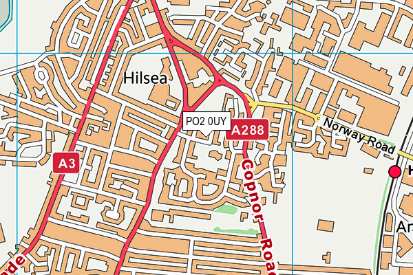 PO2 0UY map - OS VectorMap District (Ordnance Survey) PO2 0UY map - OS VectorMap District (Ordnance Survey)