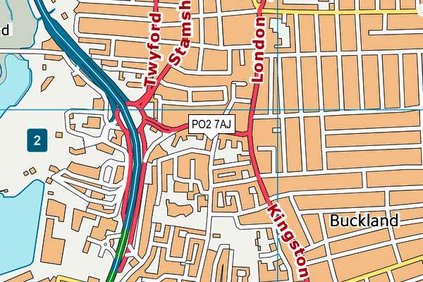PO2 7AJ map - OS VectorMap District (Ordnance Survey) PO2 7AJ map - OS VectorMap District (Ordnance Survey)