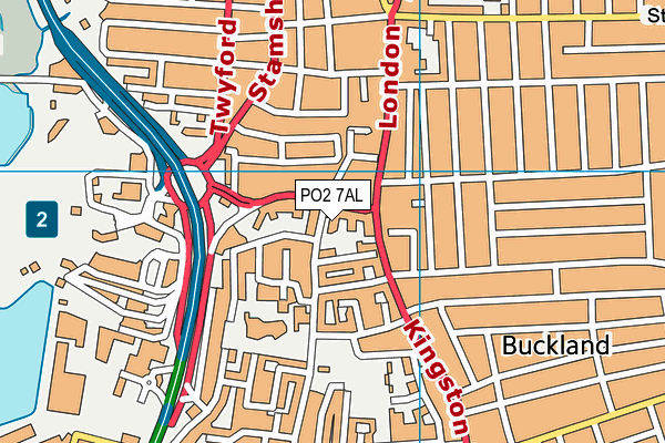 PO2 7AL map - OS VectorMap District (Ordnance Survey) PO2 7AL map - OS VectorMap District (Ordnance Survey)