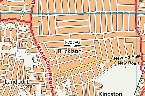 PO2 7AQ map - OS VectorMap District (Ordnance Survey) PO2 7AQ map - OS VectorMap District (Ordnance Survey)