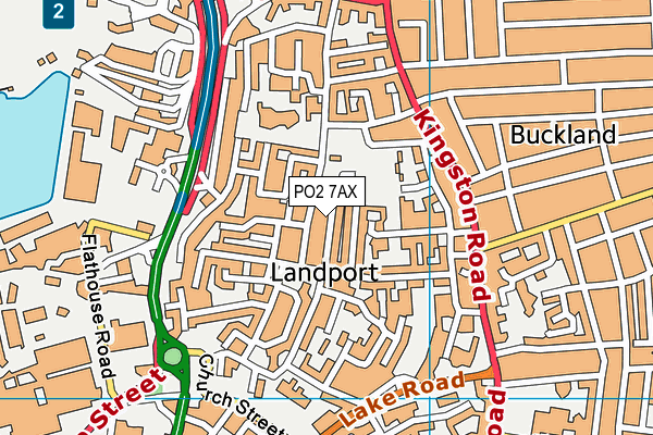 PO2 7AX map - OS VectorMap District (Ordnance Survey) PO2 7AX map - OS VectorMap District (Ordnance Survey)