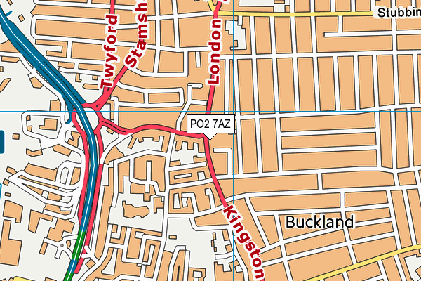 PO2 7AZ map - OS VectorMap District (Ordnance Survey) PO2 7AZ map - OS VectorMap District (Ordnance Survey)