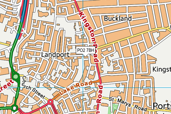 PO2 7BH map - OS VectorMap District (Ordnance Survey) PO2 7BH map - OS VectorMap District (Ordnance Survey)
