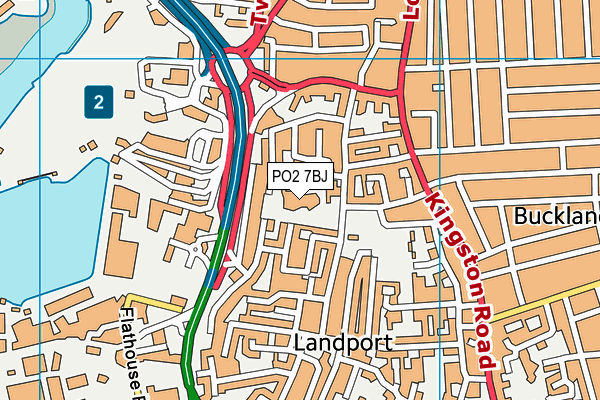 PO2 7BJ map - OS VectorMap District (Ordnance Survey) PO2 7BJ map - OS VectorMap District (Ordnance Survey)
