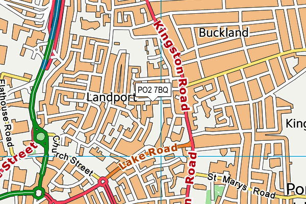 PO2 7BQ map - OS VectorMap District (Ordnance Survey) PO2 7BQ map - OS VectorMap District (Ordnance Survey)
