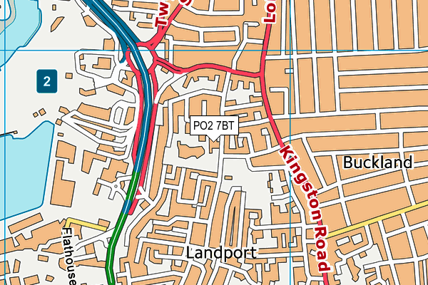 PO2 7BT map - OS VectorMap District (Ordnance Survey) PO2 7BT map - OS VectorMap District (Ordnance Survey)