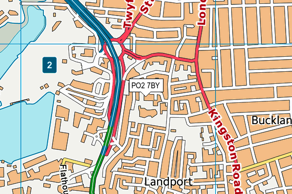PO2 7BY map - OS VectorMap District (Ordnance Survey) PO2 7BY map - OS VectorMap District (Ordnance Survey)