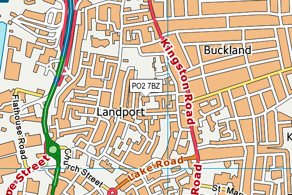 PO2 7BZ map - OS VectorMap District (Ordnance Survey) PO2 7BZ map - OS VectorMap District (Ordnance Survey)