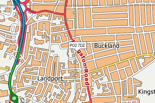 PO2 7DZ map - OS VectorMap District (Ordnance Survey) PO2 7DZ map - OS VectorMap District (Ordnance Survey)