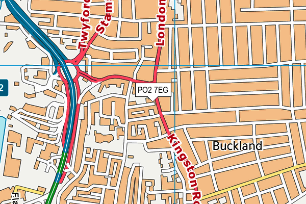 PO2 7EG map - OS VectorMap District (Ordnance Survey) PO2 7EG map - OS VectorMap District (Ordnance Survey)