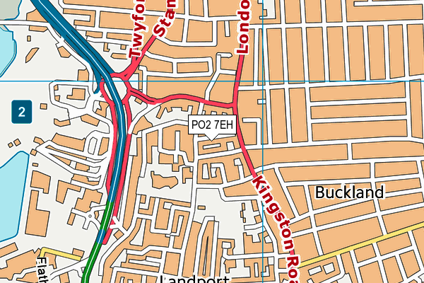 PO2 7EH map - OS VectorMap District (Ordnance Survey) PO2 7EH map - OS VectorMap District (Ordnance Survey)
