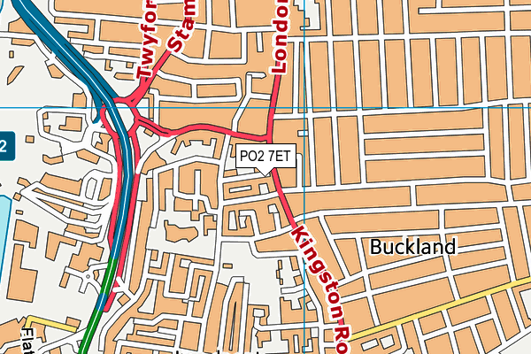 PO2 7ET map - OS VectorMap District (Ordnance Survey) PO2 7ET map - OS VectorMap District (Ordnance Survey)