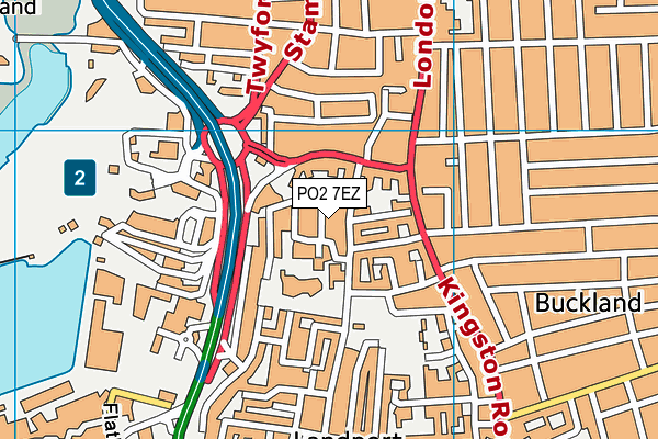 PO2 7EZ map - OS VectorMap District (Ordnance Survey) PO2 7EZ map - OS VectorMap District (Ordnance Survey)
