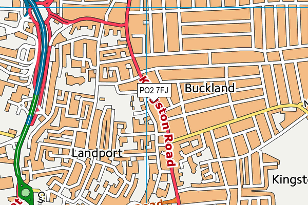 PO2 7FJ map - OS VectorMap District (Ordnance Survey) PO2 7FJ map - OS VectorMap District (Ordnance Survey)