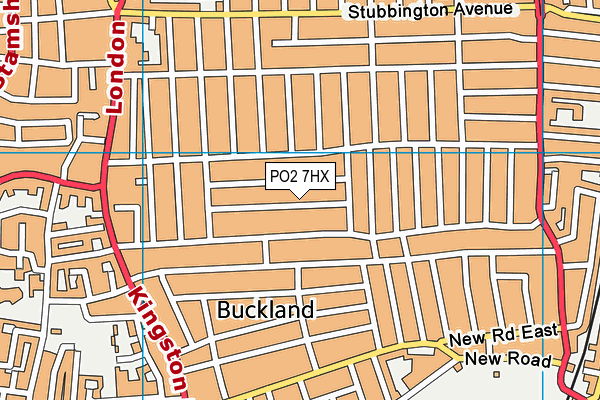 PO2 7HX map - OS VectorMap District (Ordnance Survey)
