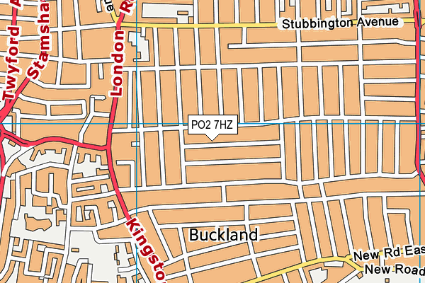PO2 7HZ map - OS VectorMap District (Ordnance Survey) PO2 7HZ map - OS VectorMap District (Ordnance Survey)