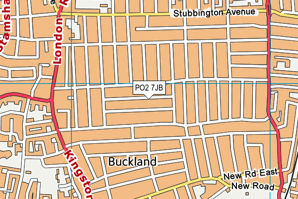 PO2 7JB map - OS VectorMap District (Ordnance Survey) PO2 7JB map - OS VectorMap District (Ordnance Survey)