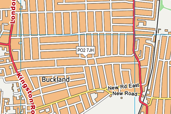 PO2 7JH map - OS VectorMap District (Ordnance Survey) PO2 7JH map - OS VectorMap District (Ordnance Survey)