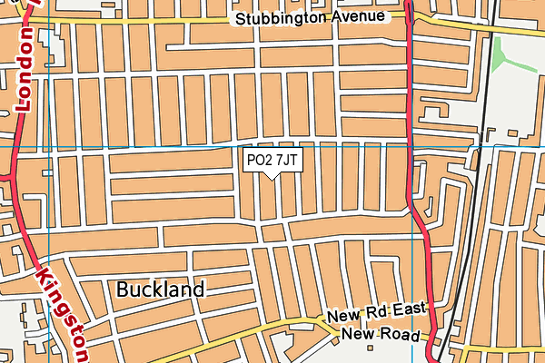 PO2 7JT map - OS VectorMap District (Ordnance Survey) PO2 7JT map - OS VectorMap District (Ordnance Survey)