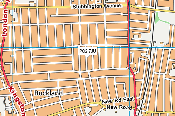 PO2 7JU map - OS VectorMap District (Ordnance Survey) PO2 7JU map - OS VectorMap District (Ordnance Survey)
