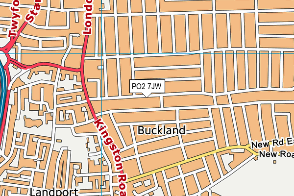 PO2 7JW map - OS VectorMap District (Ordnance Survey) PO2 7JW map - OS VectorMap District (Ordnance Survey)