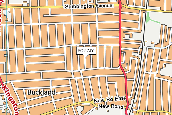 PO2 7JY map - OS VectorMap District (Ordnance Survey) PO2 7JY map - OS VectorMap District (Ordnance Survey)