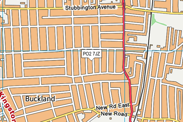 PO2 7JZ map - OS VectorMap District (Ordnance Survey) PO2 7JZ map - OS VectorMap District (Ordnance Survey)
