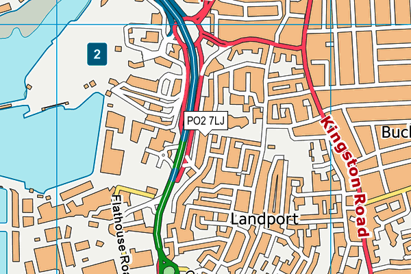 PO2 7LJ map - OS VectorMap District (Ordnance Survey) PO2 7LJ map - OS VectorMap District (Ordnance Survey)